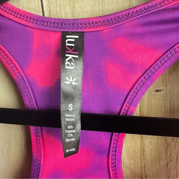 Lukka Vibrant Pink and Purple Tank Top - Picture 2 of 4